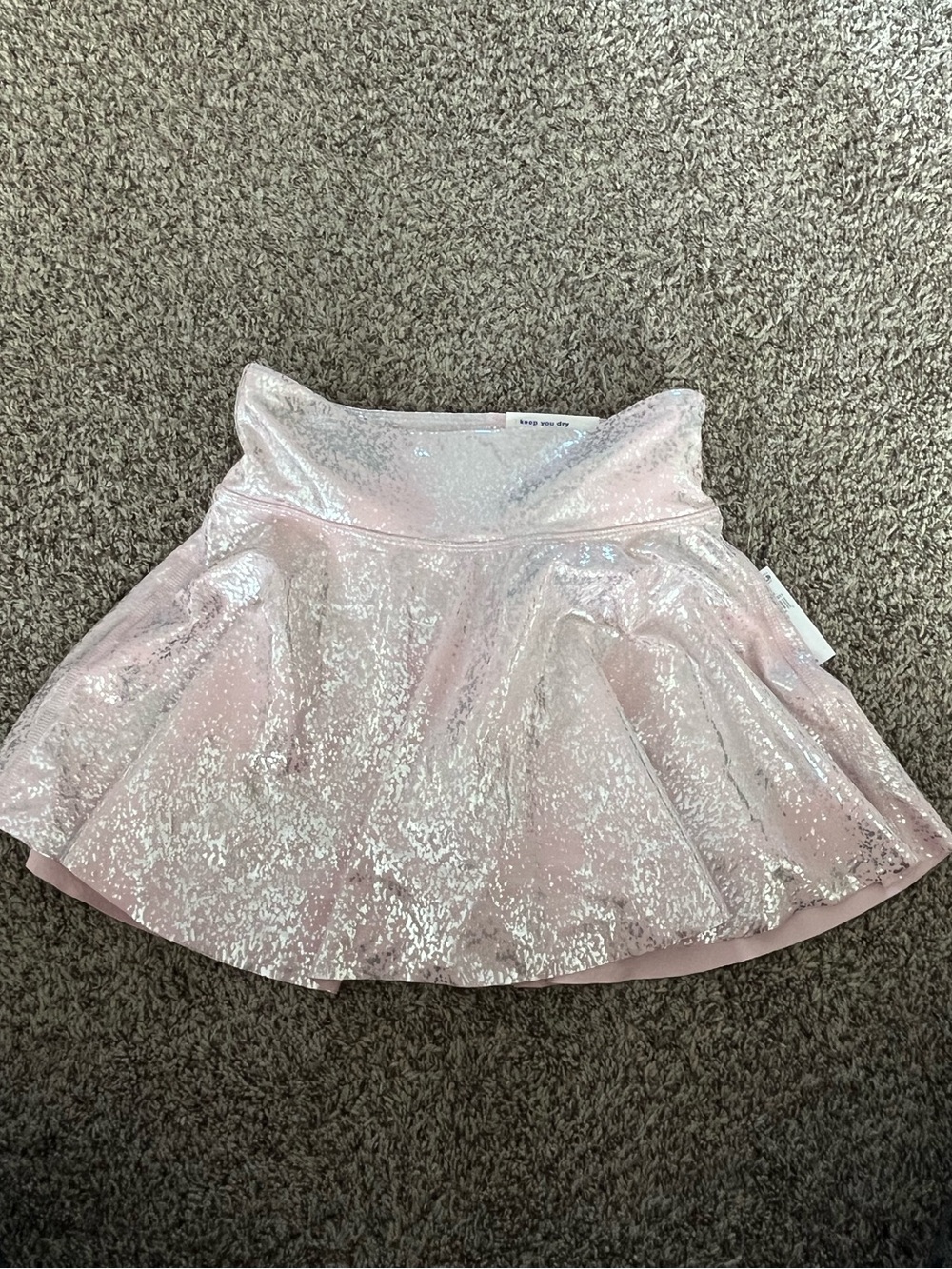 Old Navy Girls Pink/Silver Power Soft Skort size L10-12 NWT